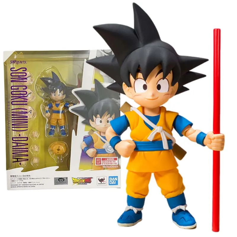 

Фигурка Bandai Dragon Ball, аниме-фигурки SHF Son Goku Mini Daima, коллекционная модель, экшн-фигурки, игрушки для мальчиков, детские подарки