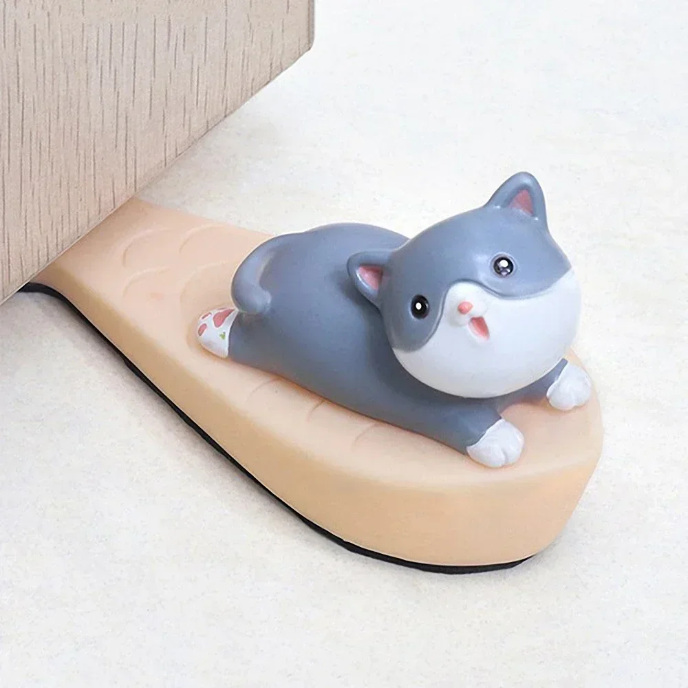 new Cute Animal Door Stopper Wedge Door Catcher Block Guard Prevents Injuries Non Slip Door Stop Family Office Protection Supply