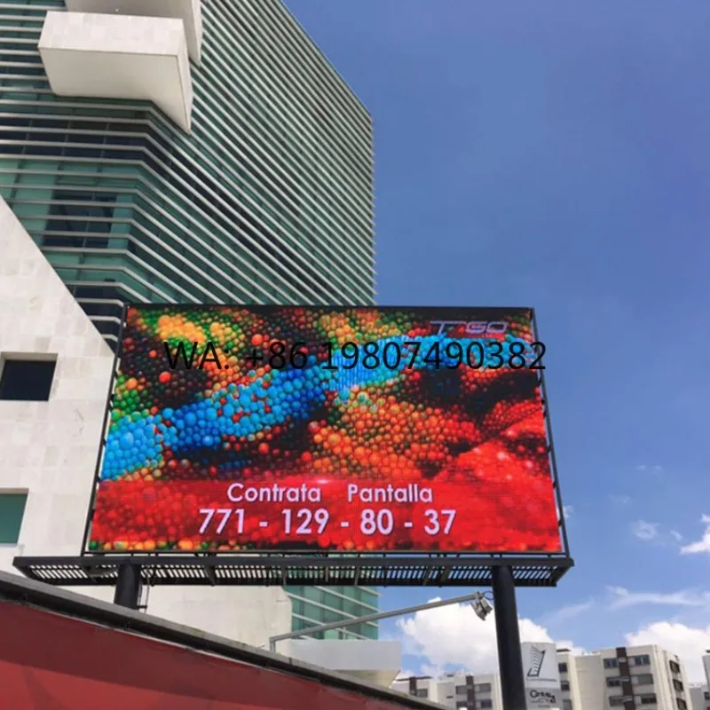

Full Color Custom Size Outdoor LED Billboard High Brightness Advertising Commercial Video Wall Display Screen