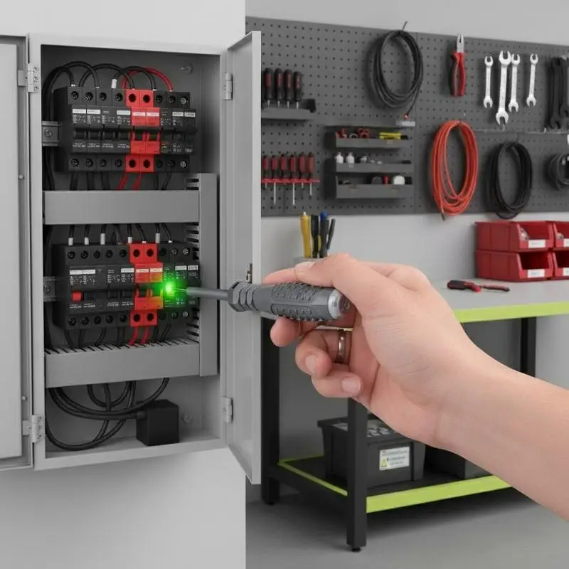 Time-saving 2PC Screwdriver with Electric Sensing and Strong Magnetic Capabilities for Efficient Electrical Jobs