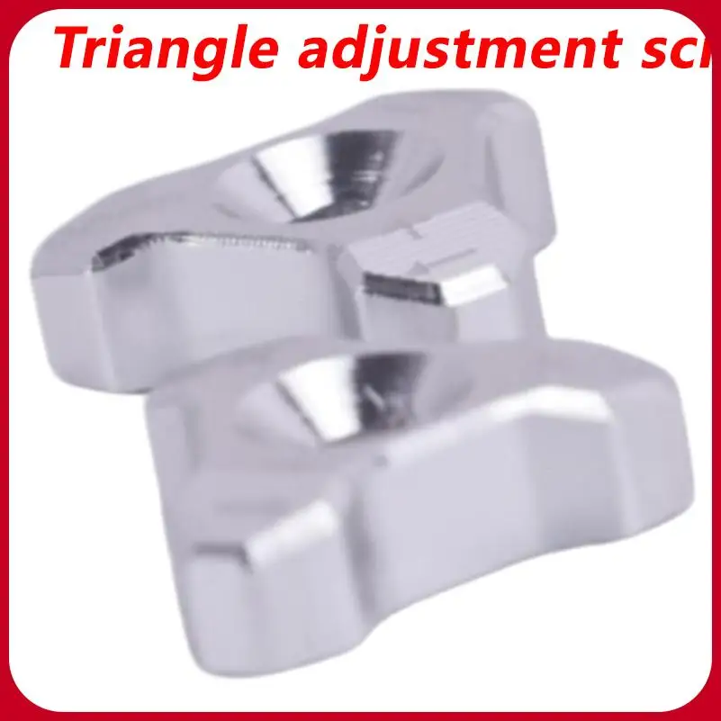 Silver Triangular Finger Screws for Motorcycle Small Car Parts Adjustment Knobs Manual