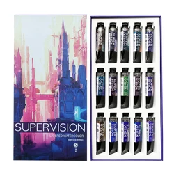 Super Vision New Layered Watercolor Paint 15ML/tube Mineral Texture Antique Illustration Precipitation Color Art Supplies