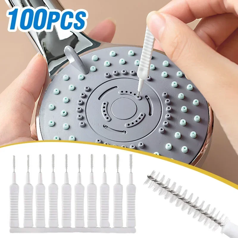 

Nylon Small Brush Shower Head Mobile Phone Hole Small Hole Gap Cleaning Brush Household Cleaning Tools Supplies Gadgets Loofah