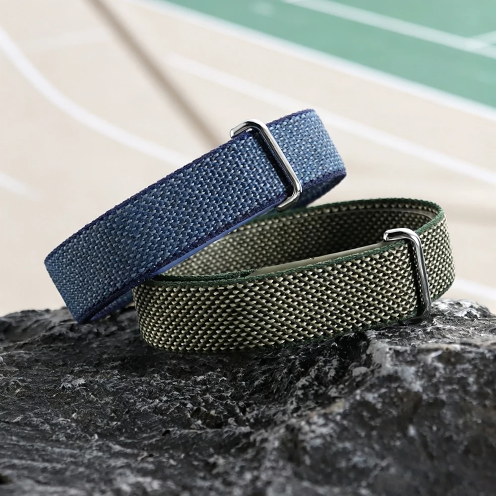 Men Women Sweat-proof Nylon Sport WatchStrap Accessories for Google Fitbit Air Colorful Bracelet Waterproof Nylon Loop Watchband