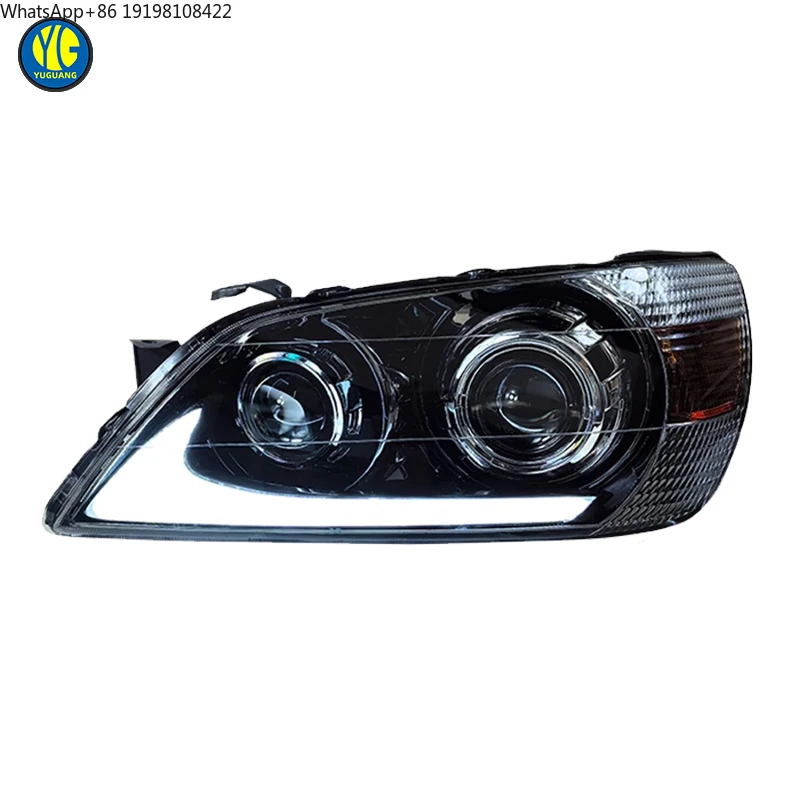 YU GUANG Full LED Front Headlight Assembly for Lexus IS200 IS300 1998-2005 Car Accessories Upgrade 6000k Color Temperature 12V