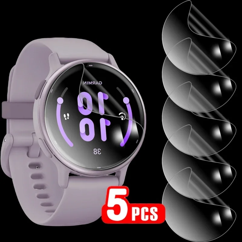 NEW For Garmin Vivoactive 5 4 4S Soft TPU Screen Protector Protective Film Guard Anti Explosion Anti-shatter