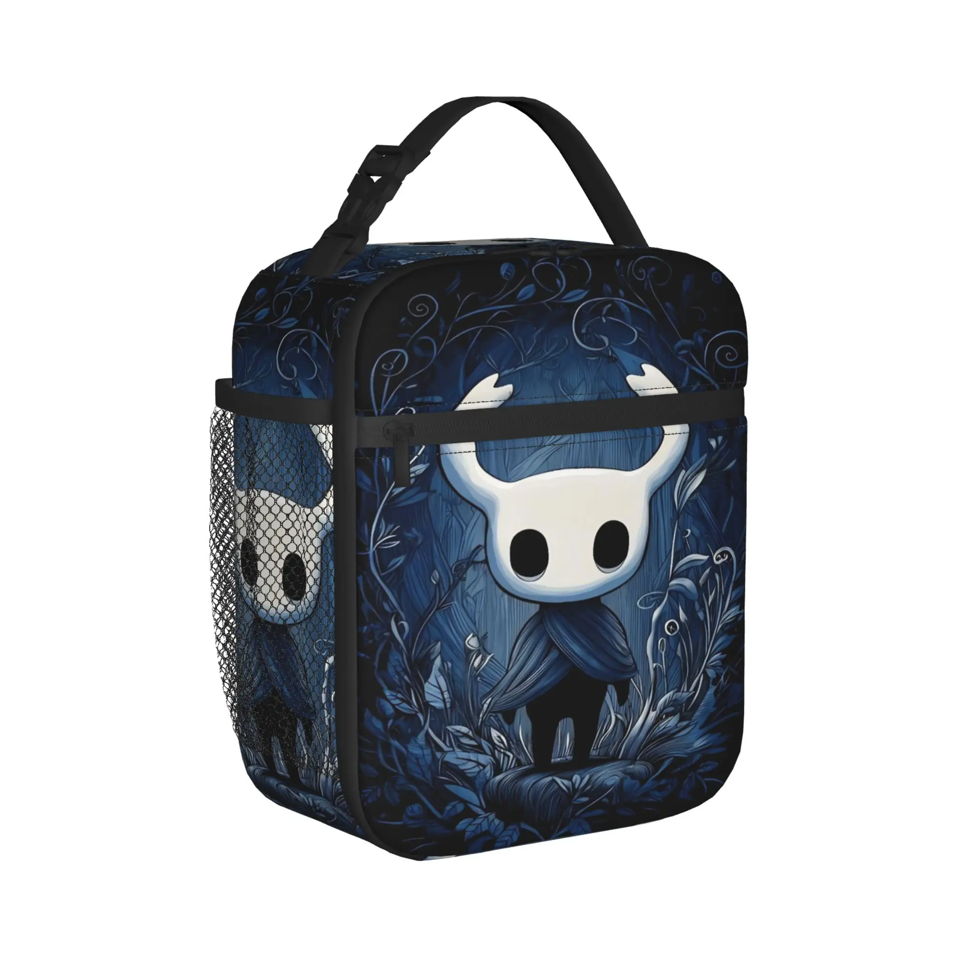 Hollow Knight Video Game Lunch Bag  Aesthetic Lunch Box Outdoor Picnic Portable Tote Handbags For Unisex Waterproof  Cooler Bag