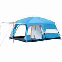 family tent Luxury Tents For Camping Large Family Tent With Rooms 4-12 People Waterproof Two-Bedroom And One-living Room Design