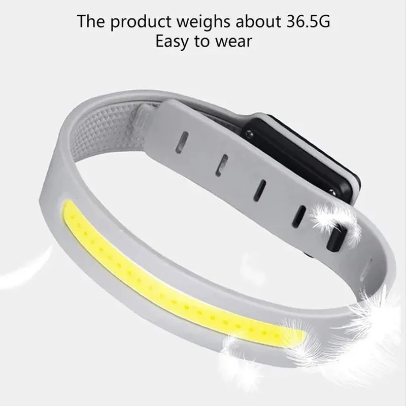 COB Night Running Armband LED Light Outdoor Sport USB Rechargeable Flashing Light Safe Arm Leg Warning Wristband Cycling Lights