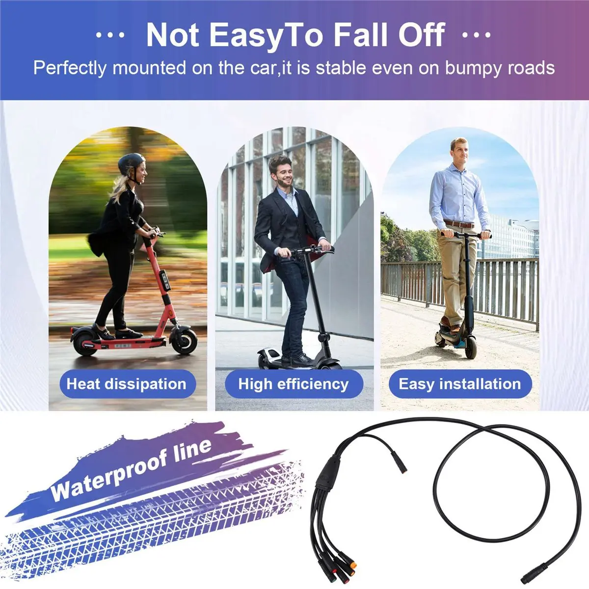 

Водонепроницаемый кабель AD10 2X 1T6, 9 контактов, для электровелосипедов Julet, удлинительный кабель, разъемы для электровелосипедов (для дросселя, тормоза, дисплея)