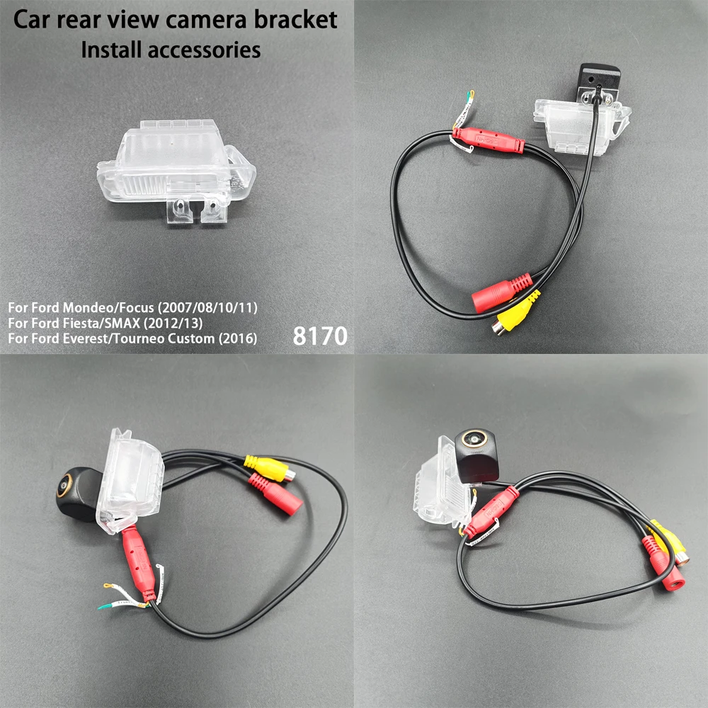 170 Degree AHD 1080P CVBS Car Rear View Camera for Ford KA Sedan EcoSport Kuga Galaxy S-Max MK1 MK3 MK4 2006-2019 Track/Ruler