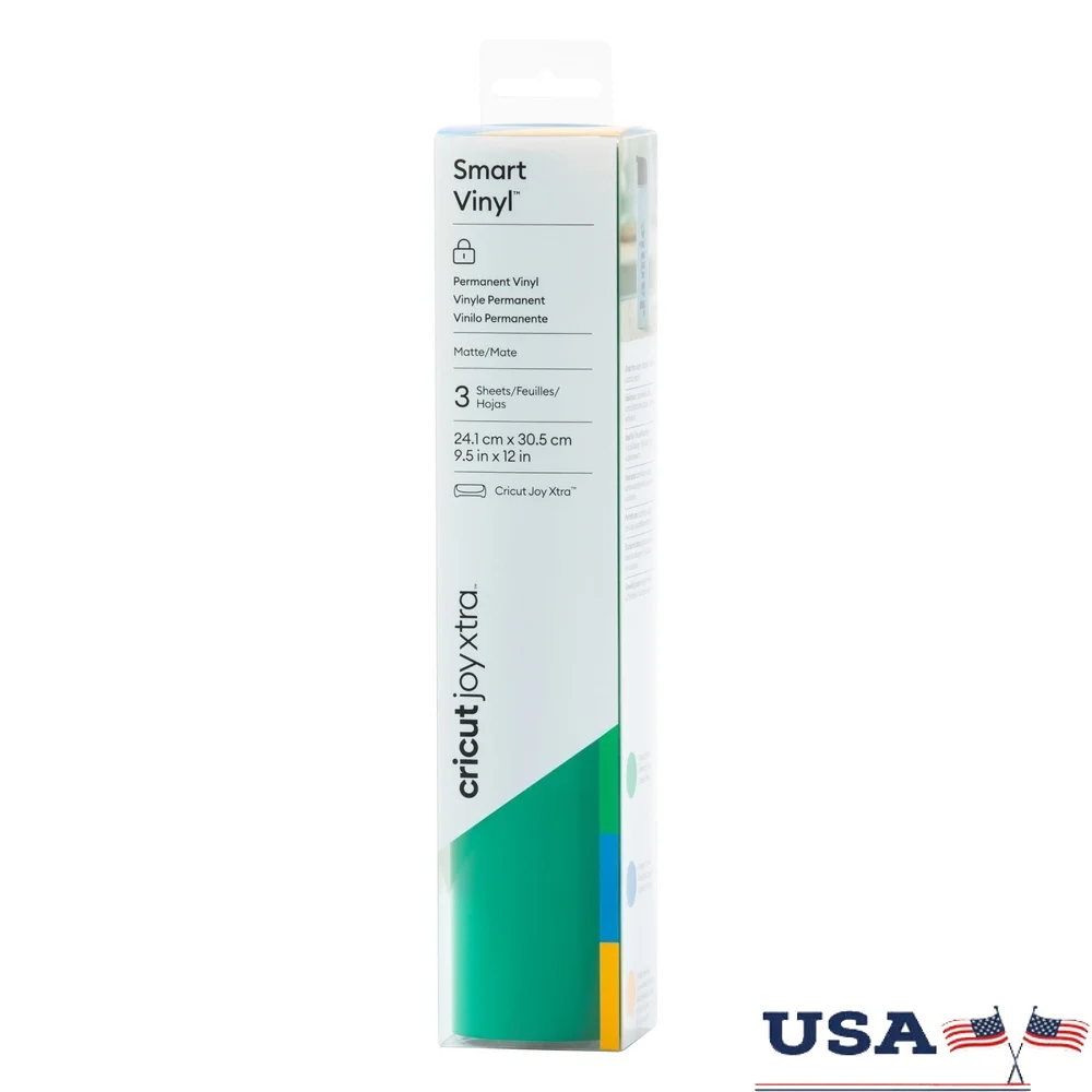 스마트 비닐 영구 샘플러 3 시트 9.5x12 내후성 쉬운 컷 데칼 DIY 프로젝트 배너 매트 마감