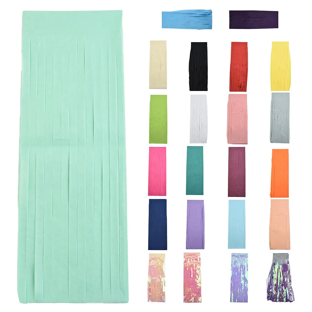 Commercial Venue Decoration Colourfull Tissue Paper Tassel Garland Bunting Attract Customers with Great Design - Image 6