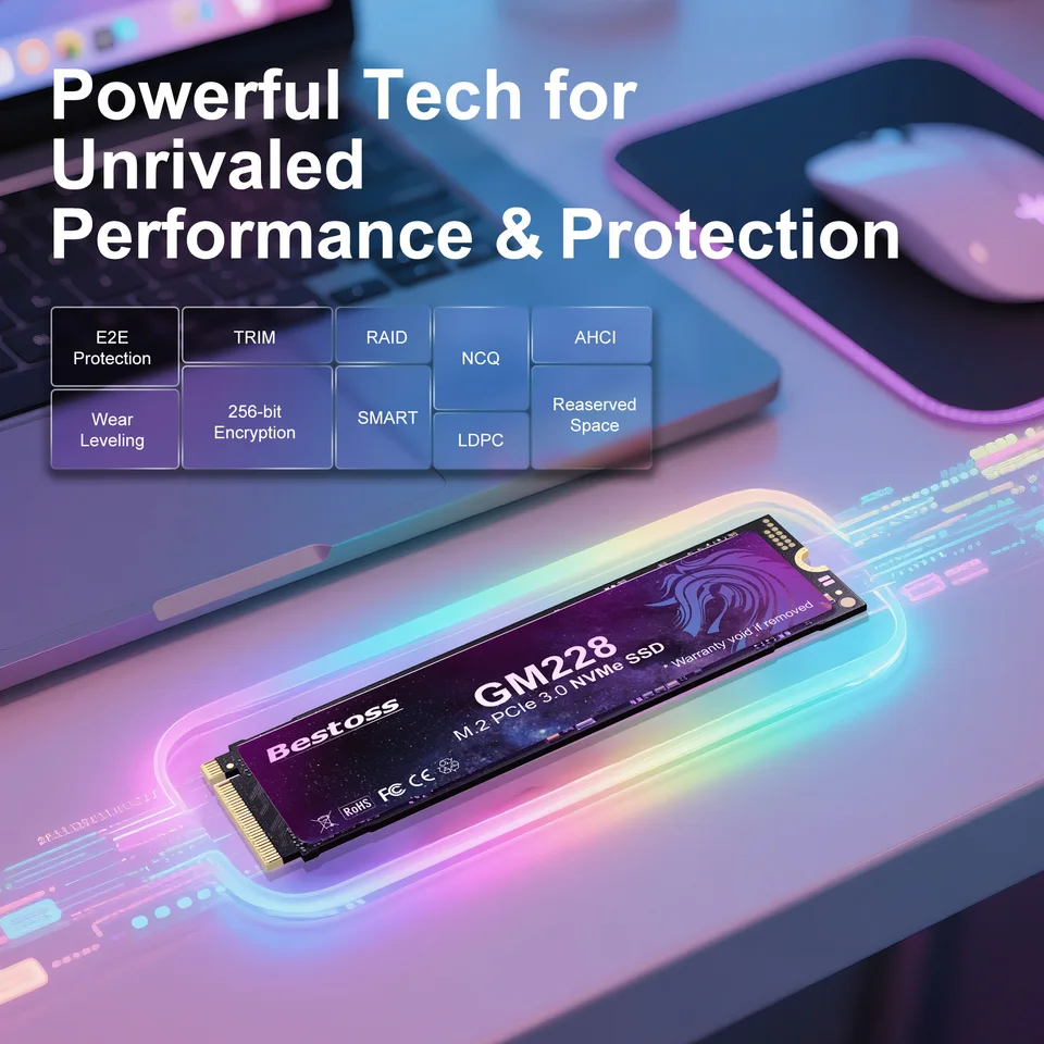 Bestoss NVMe M.2 SSD 256GB 512GB 1TB 2TB PCIe 3.0x4