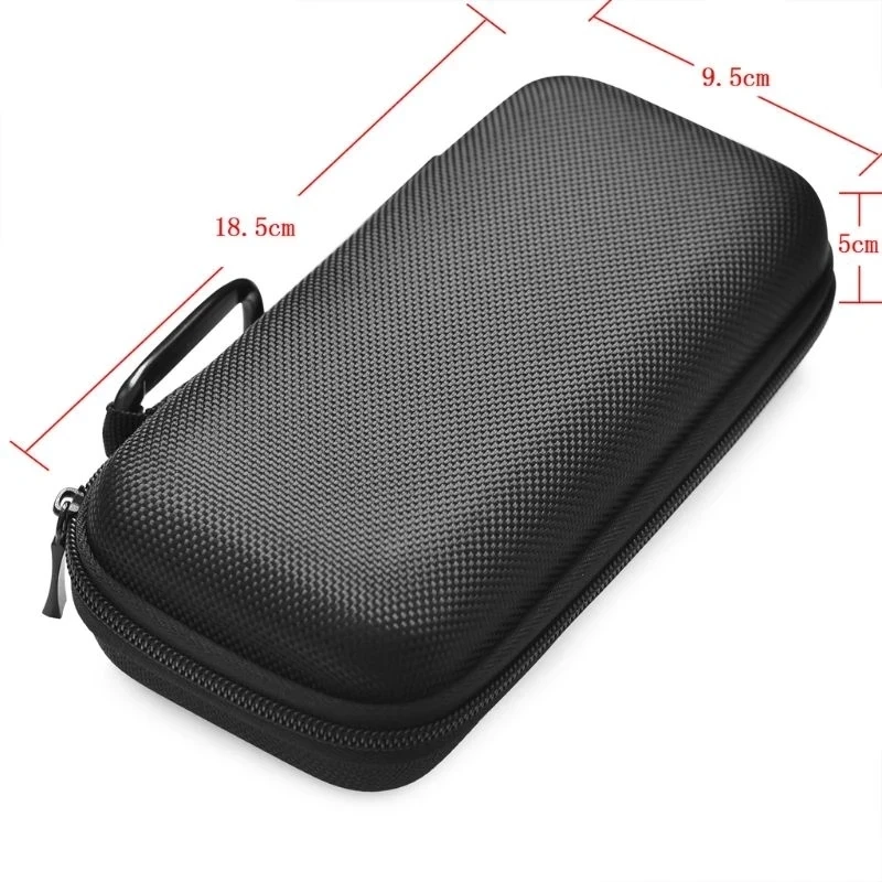 LE14DIA Travel Hard Zipper Case leather Protective Sleeve Storage Bag Pouch Speaker and cable