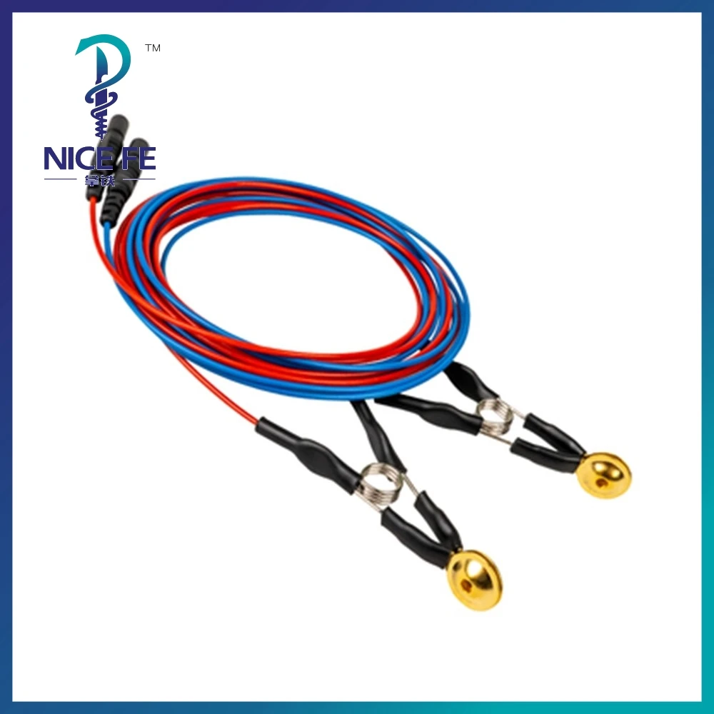 

2 шт. многоразовые электроды с зажимом типа «крокодил», проводной кабель EEG, 2,0 мм, din-стиль, двойной кабель 1,5 м, провод из ТПУ, наружный диаметр = 1,6 мм