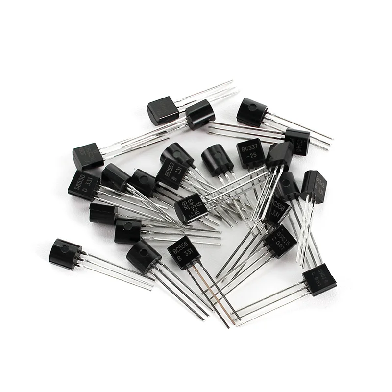 24 ค่า TO-92 840pcs ชุดทรานซิสเตอร์ NPN PNP ทรานซิสเตอร์ 2N2222 2N3904 2N5551 BC327 BC337 BC547 BC549 BC558 A1015 C1815 S8050