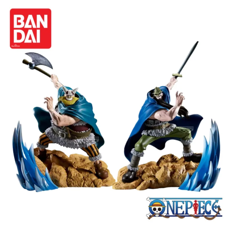 재고 있음 100% 정품 오리지널 반다이 반프레스토 원피스 도리 브로기 애니메이션 상품 액션 피규어 모델 장식품