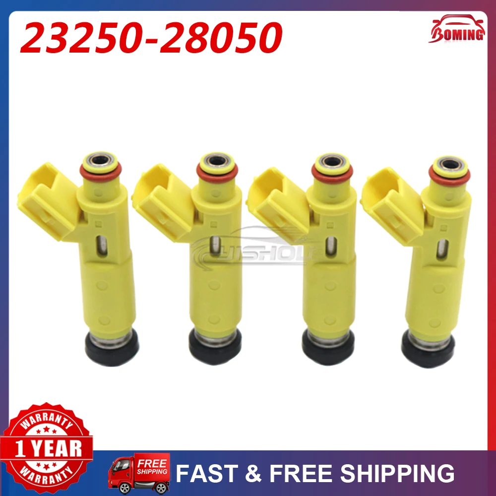 4PCS New Car Fuel injectors 23250-28050 Fits For Toyota RAV4 4V-2.0L 2001-2003 2325028050 2320928050 23250-28020 23250-0H010