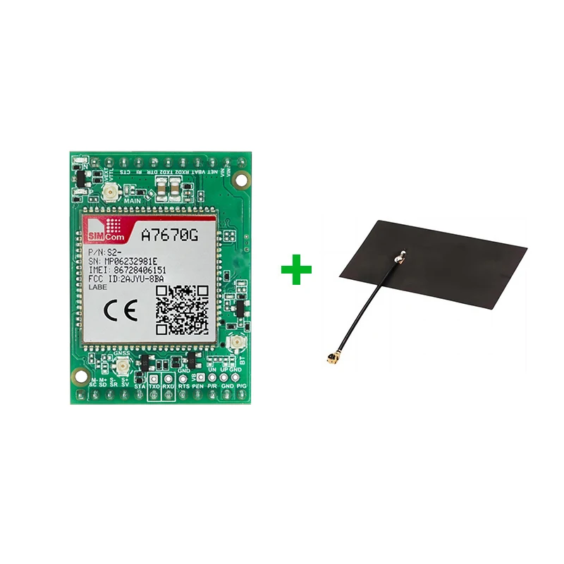 CC-MCore-A7672G-LABE Core Board SIMCOM A7670G-LABE LTE CAT1+4G+2G+Voice No GPS 4G FPC Antenna