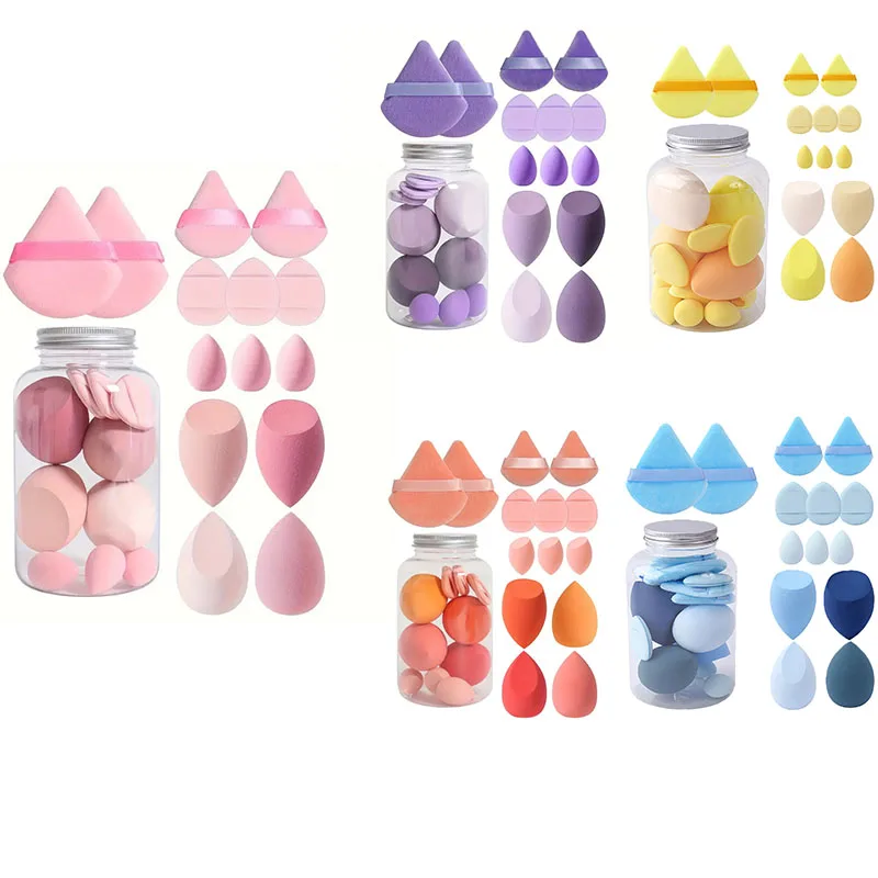 

14Pcs Makeup Sponge Set Beauty Sponge Foundation Blending Sponge Finger Puff Foundation Cosmetic Puffs Mini Make up Sponges