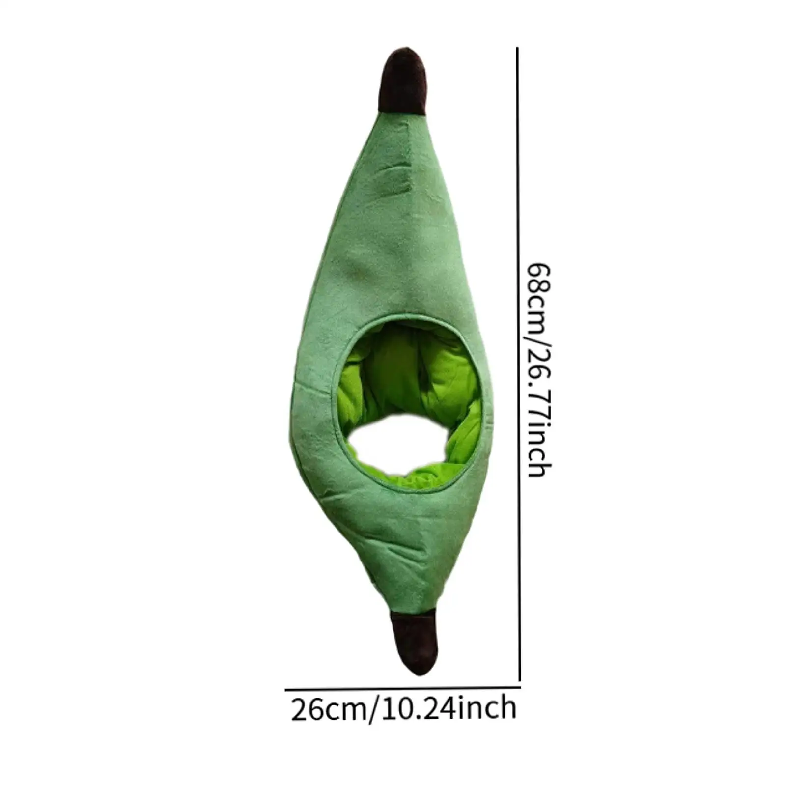 재미있는 녹색 바나나 모자 멋진 드레스 축제 테마 파티 기념일