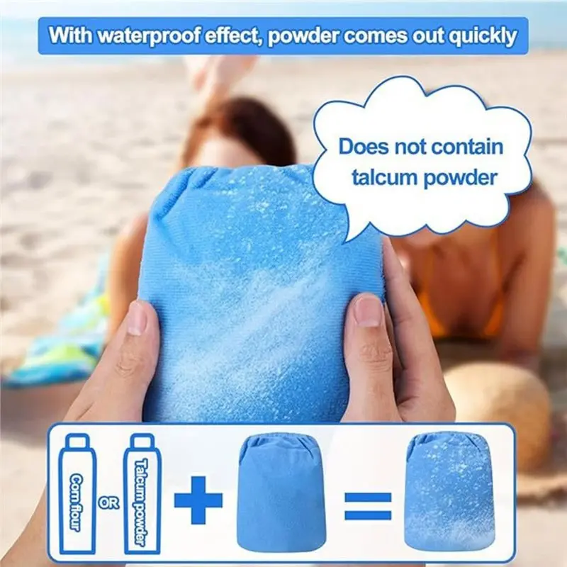 12 Pcs Sand Remover Mitts Bag For Beach, Summer Vacation Essentials For Women And Family Travel