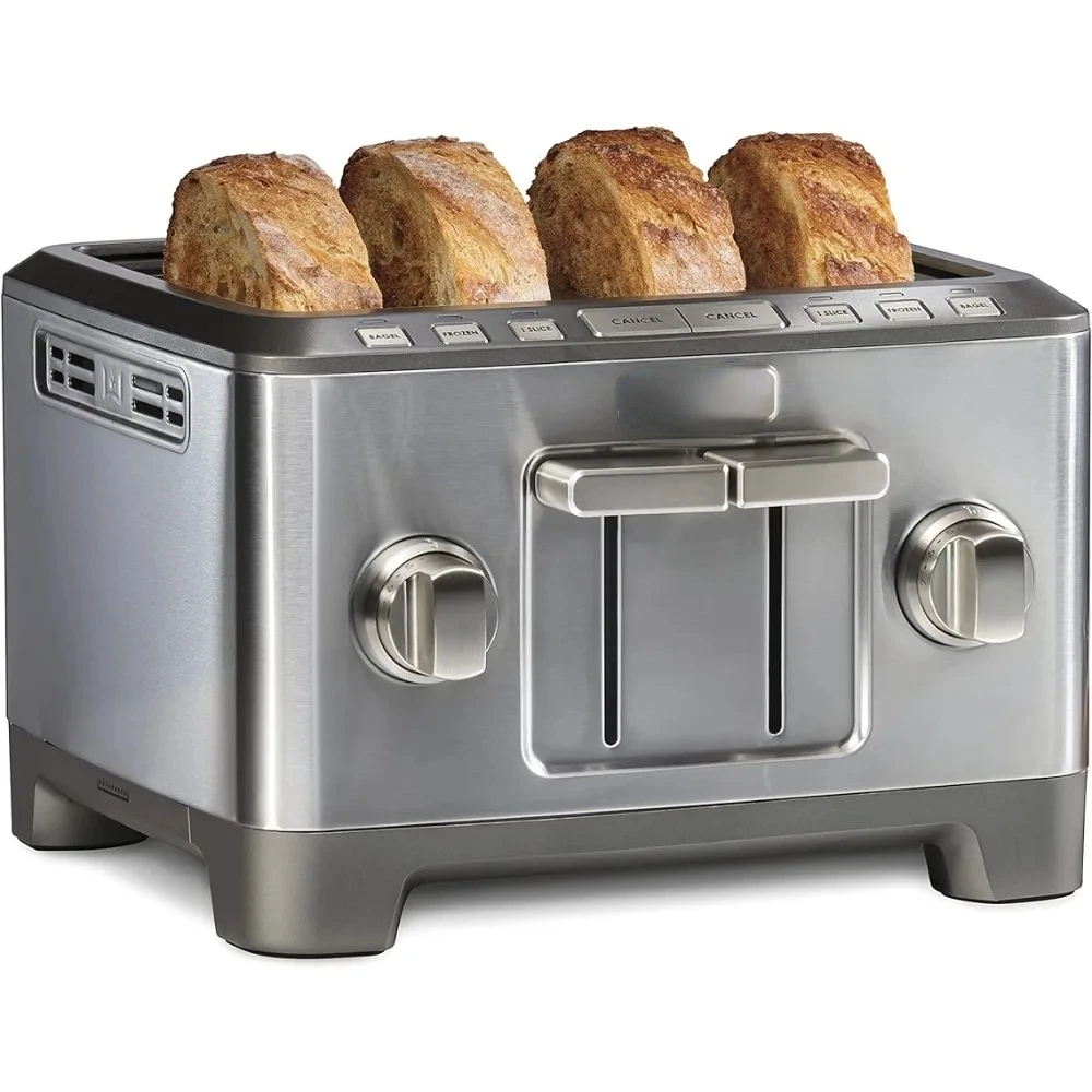 4-Slice Extra-Wide Slot Toaster with Shade Selector, Bagel and Defrost Settings