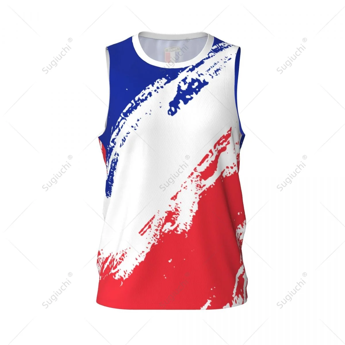 Men Basketball Sports France Flag Running Fitness Multifunction Jersey Sleeveless shirt Custom Name Nunber Exclusive