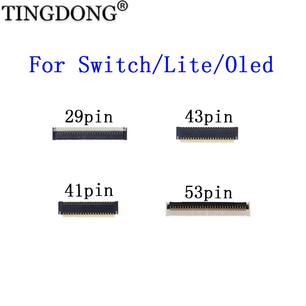 스위치 NS Lite OLED 호스트 스크린 소켓 FPC 커넥터 LCD 디스플레이 화면 터치 인터페이스 포트