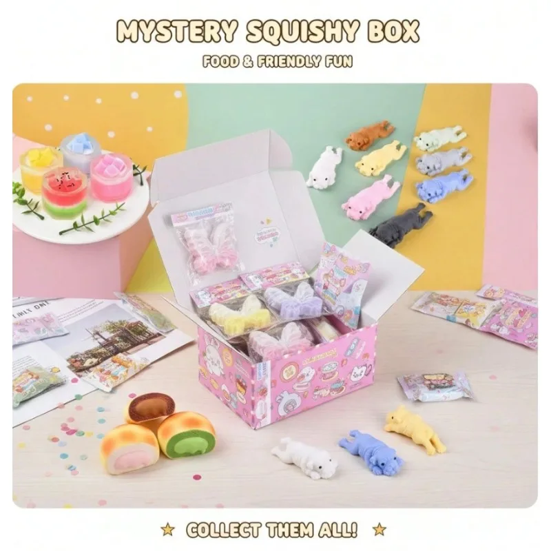 

Surprise Pick Squishy Mystery Box – 3 Independent Random Pulls (Min. 2 Guaranteed) Blind Bag Stress Relief Toy Set
