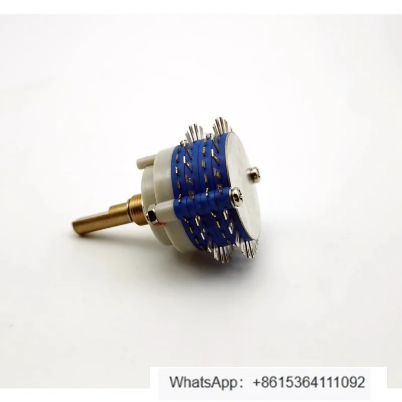 

Copper shaft silver-plated 2 * 24 gear band rotary switch