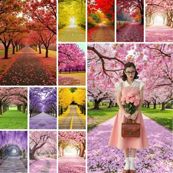 MOON.QG Autumn Fairy Garden Flower Backdrop for Photography Girl Birthday Background Photozone Photography Accessories Wedding