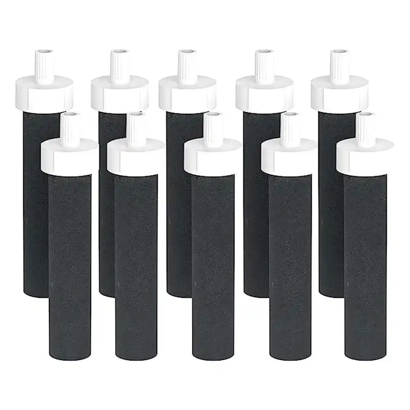 Replacement Spare Parts Activated Carbon Water Bottles Filters For BB06, Hard Edge, Sport Bottles Filters, 10 Count