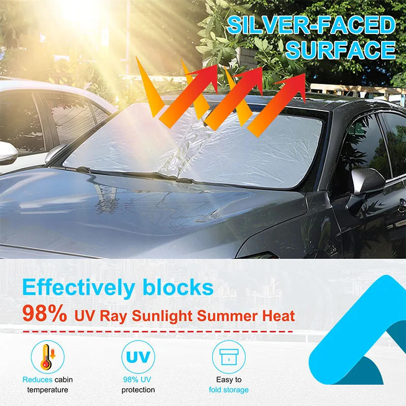 For Toyota Avalon 2023 2024 2025 Car Memory Steel Ring Sun Shade Front Car Sunshade Cover Car Accessories