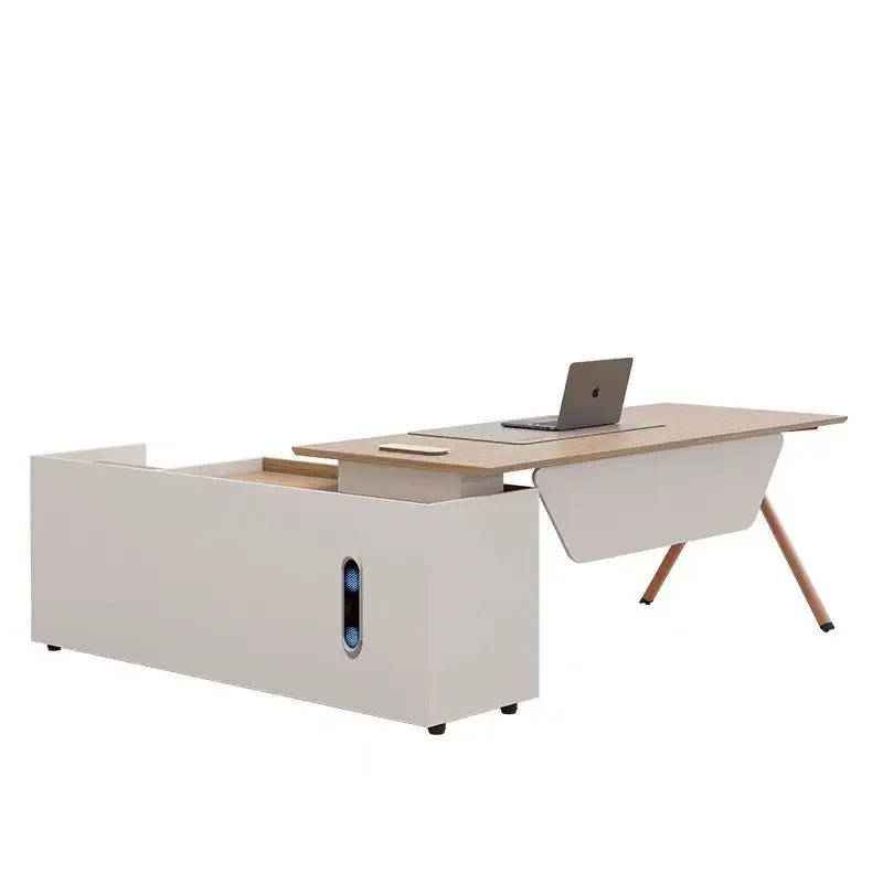 Premium Desk boss table simple modern office boss desk computer  and chair combination manager table president