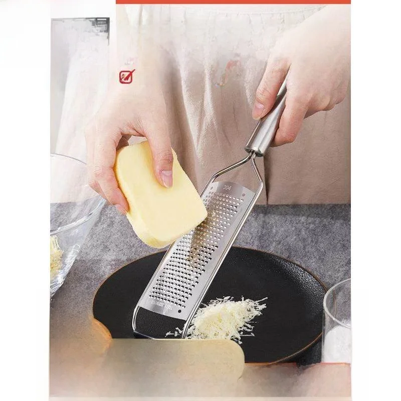 

304 Stainless Steel Cheese Grater Kitchen Tool for Cheese And Lemon Skin Peeling Home Use Luxury Printed Heated Long Pants