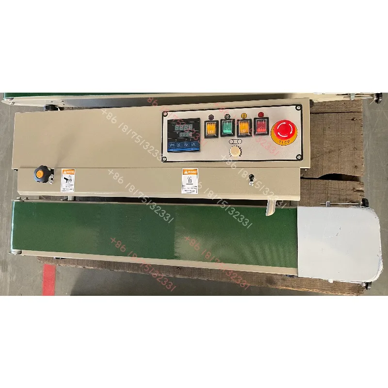 DBF-1000AN Automatic Vertical Continuous Inflation Nitrogen Flushing Filling Plastic Bags Band Sealing Machine