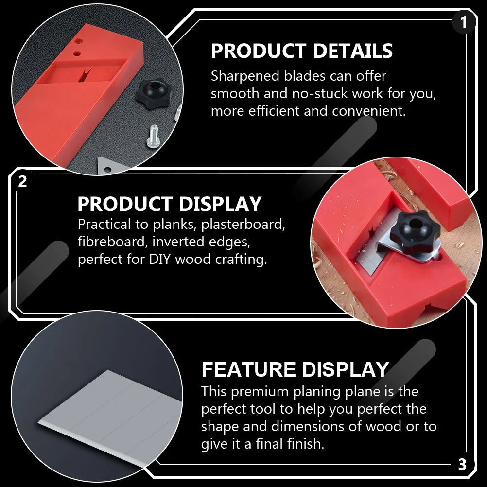 1 pz smusso aereo lavorazione del legno strumento manuale liscio senza puntura lavoro efficiente lavorazione fai da te aereo angolare falegname strumento artigianale in legno