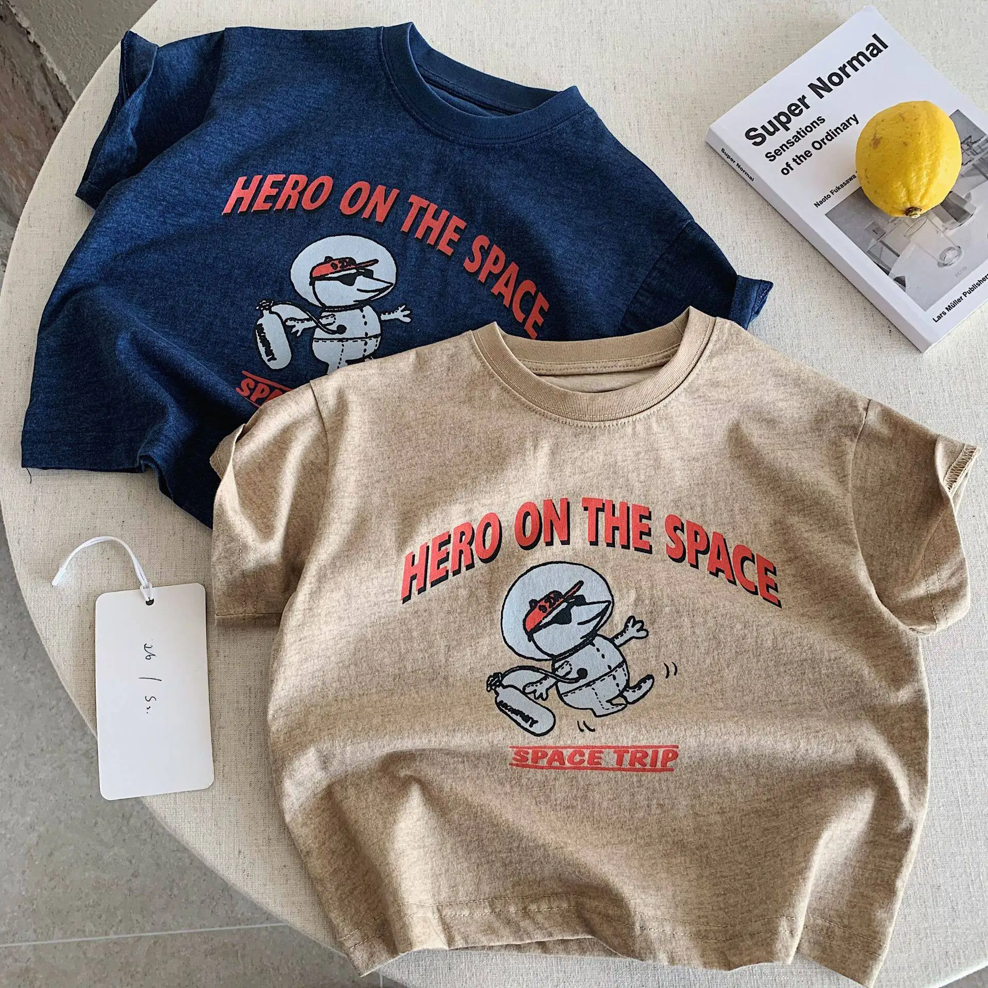 

2026 Summer New Children Short Sleeve T Shirts Cotton Baby Girls Cartoon Letter Print Tee Toddler Boys Casual Tops Kids Clothes