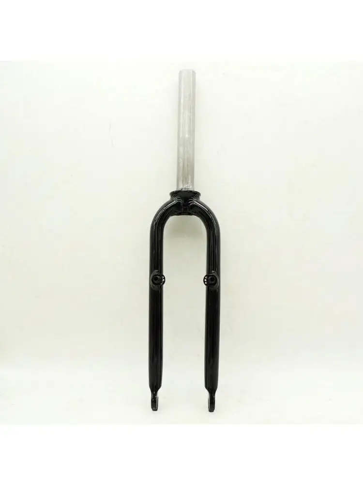AliExpress NONE 20 Inch Aluminum Alloy Bicycle Fork 28.6mm Straight Tube 74mm Spacing For V Brake Folding Bike Front Suspension Replacement Part