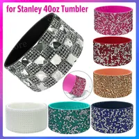 Diamond Glitter Silicone Boot Anti-Slip Water Bottle Boot Sleeve Water Bottles Bottom Sleeve for Stanley 40oz Cup Accessories