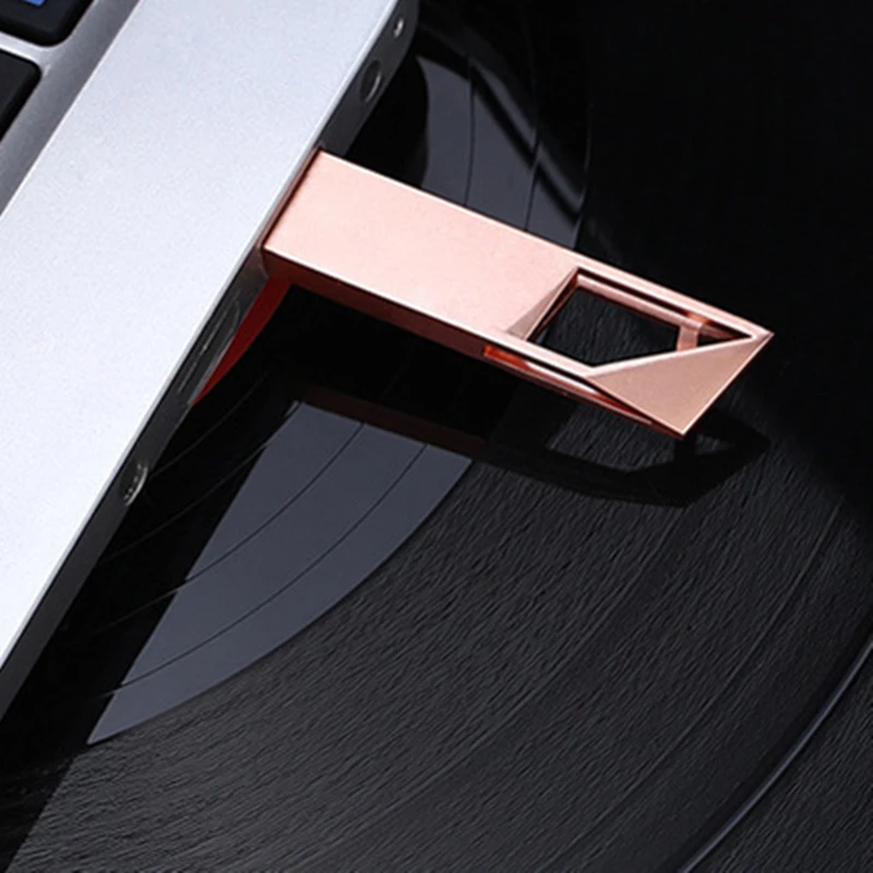 แฟลช Drive2GB โลหะสี USB2.0ความเร็วสูง4GB 8GB 16GB 32GB ฟรีสลักโลโก้ได้ตามต้องการ