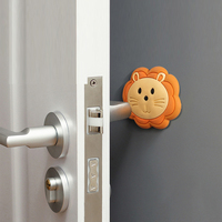 Cartoon Silicone Door Handle Anti-Collision Mat Household Soft Rubber Protection Sticker Wall Thickening Bump Proof Decal