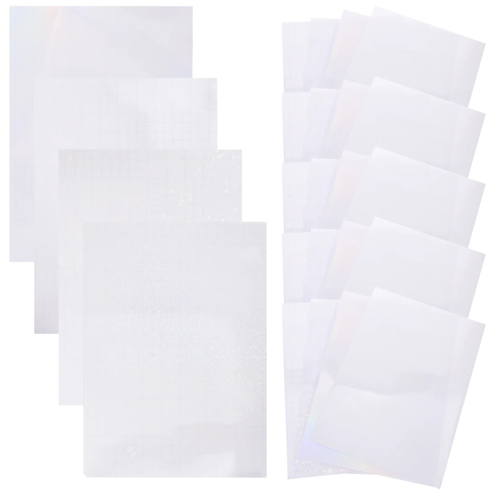 

40 Sheets Holographic Color Sticker Shiny Self Adhesive Sheet for Event Decoration Holographic Foil Sticker Hologram Stickers