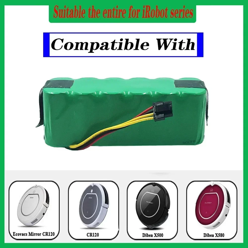 

14.4V vacuum cleaner battery suitable for Kitfort KT504/Haier T322 T321 T325 Dibea X580 X900 Ecovacs Mirror CR120 Panda X500