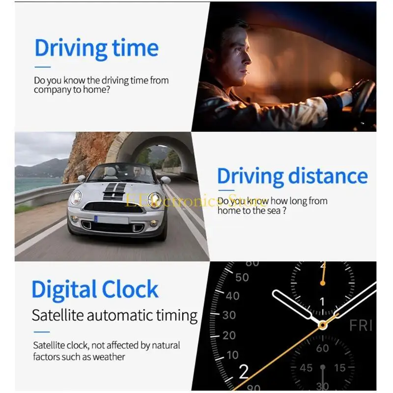 

B03C Двойная система для головки HEAMP DISPLAY OBD2 HUD GPS Цифровой спидометр Temp Temp Temp