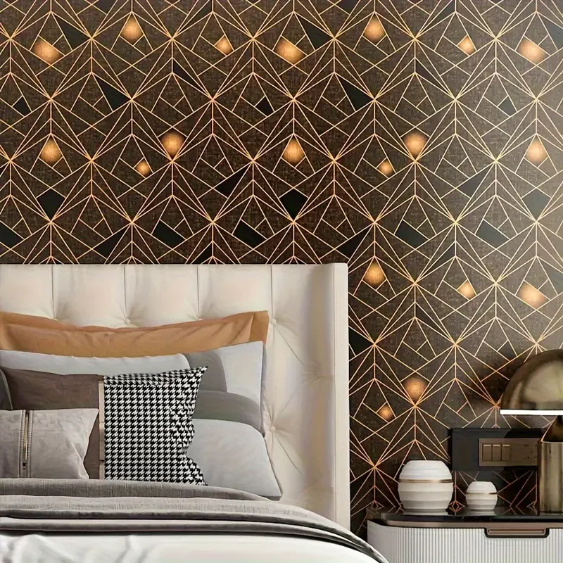 5m fashion pattern stickers, waterproof home bedroom living room wall decoration wallpaper, decorative background wallpaper.