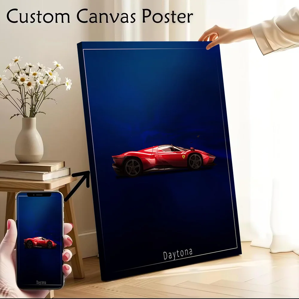 Super Car Daytona Sports Printed Canvas Poster Custom Pictures Wall Art Canvas Painting for Decoration Living Room Decor Home