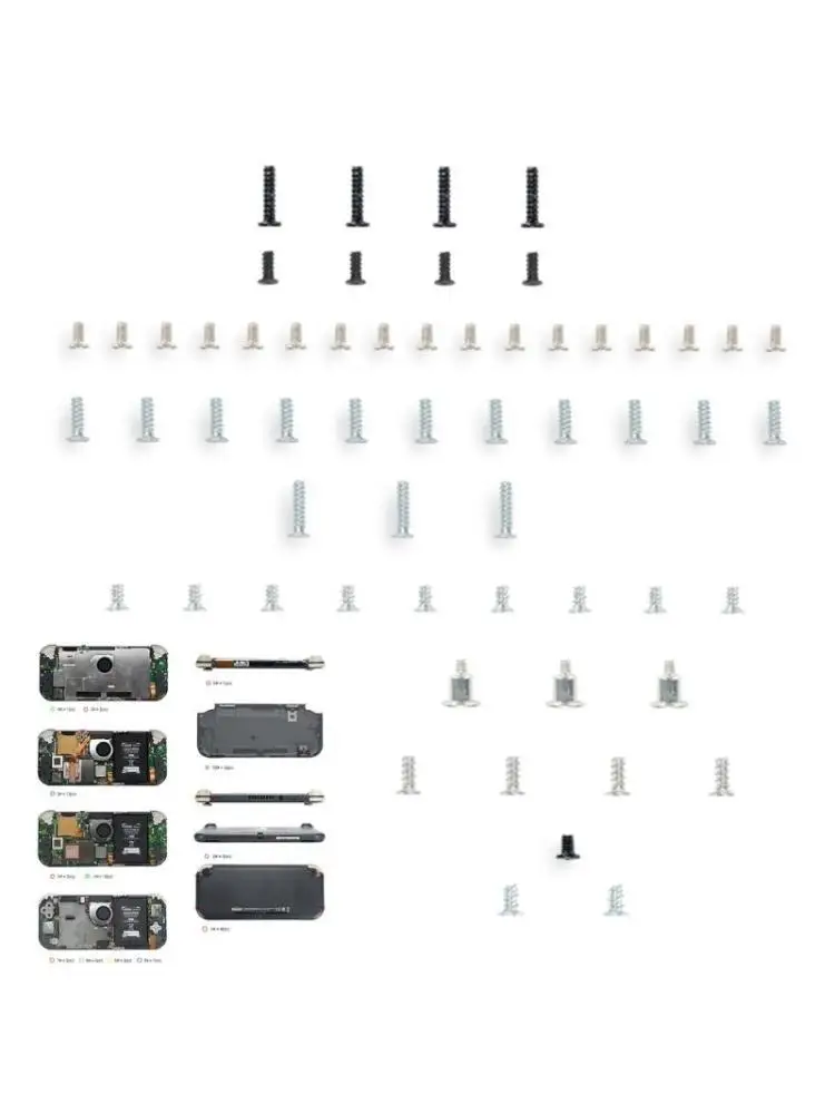 652F 58Pcs Console Housing Screw For NS Lite Full Set Screw Mount Replacement Gaming Accessories